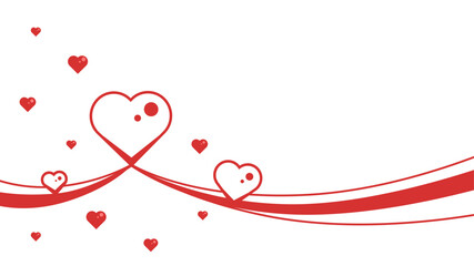 valentine day vector copy space background suitable for greeting card with red color and heart shape