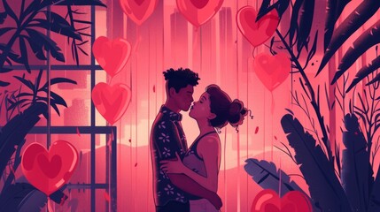 Valentine's day illustration