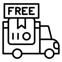 Free Shipping Icon Style