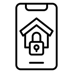 Home Security App Icon Style