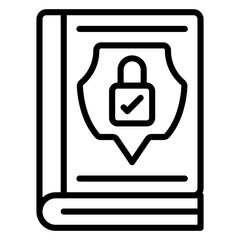 Privacy Guidelines Icon Style
