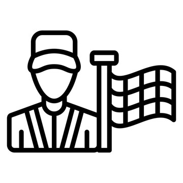 recommend clip art: Flagman Icon Style