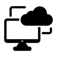 Cloud Monitoring Vector Icon