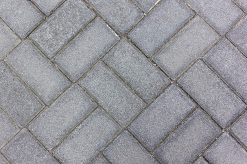 Pavement block texture background of street tiles 