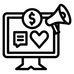 Social Advertising Icon Style