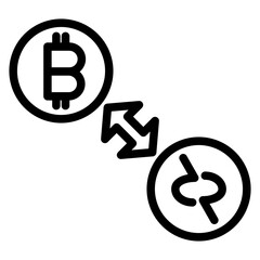 Atomic Swap Icon Style