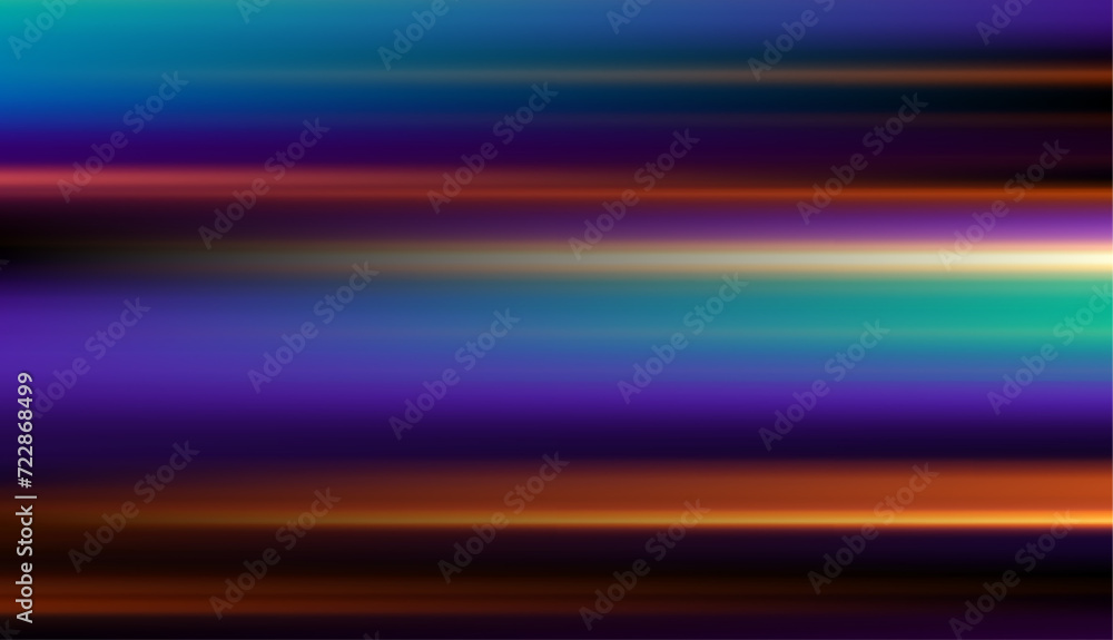 Poster motion neon lines, sparkle light effect vector illustration. abstract blur of bright energy laser be