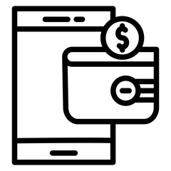 Digital Wallet Icon Style
