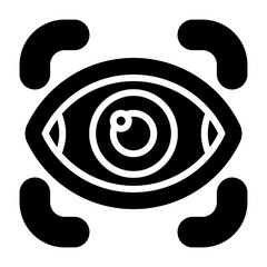 Retinal Scanner Vector Icon