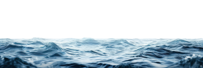 Surface of sea water, cut out - stock png.