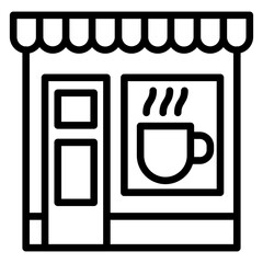 Coffee Shop Icon Style