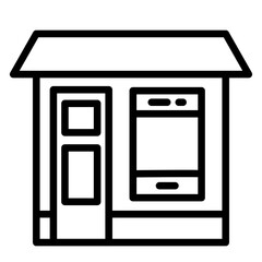 Mobile Shop Icon Style