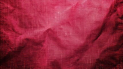 Obraz premium raspberry red, rose red, red fabric abstract vintage background for design. Fabric cloth canvas texture. Color gradient, ombre. Rough, grain. Matte, shimmer 