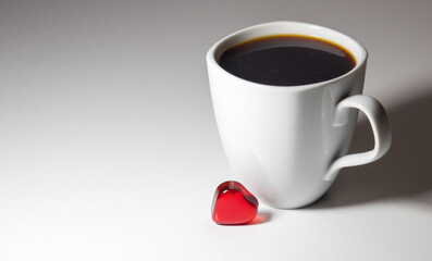 cup of coffee with heart