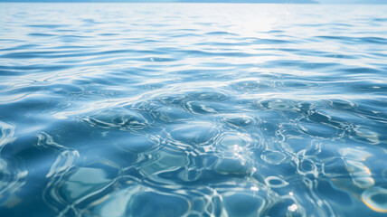 Water surface. Blue water surface