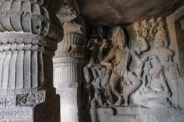 Ellora Caves are a rock-cut cave complex located in the Aurangabad District of Maharashtra, India. - 722872210
