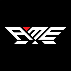 AME letter logo vector design, AME simple and modern logo. AME luxurious alphabet design  