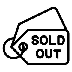 Sold Out Icon Style