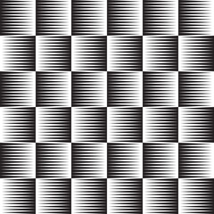 Seamless woodcut square check pattern background - 722874403