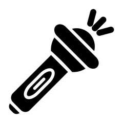 Flashlight Vector Icon