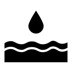water drop glyph 