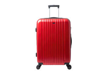 Sleek and Sturdy Spinner Luggage Isolated On Transparent Background