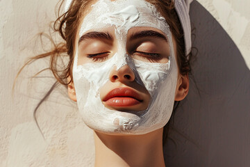 Fototapeta premium Women's beauty skincare routine photography