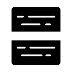 Document Split Vector Icon