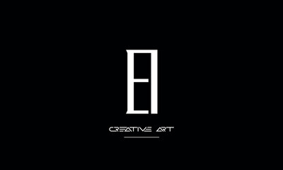 EI, IE, E, I abstract letters logo monogram