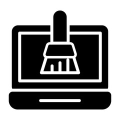 Fototapeta premium Disk Cleanup Vector Icon