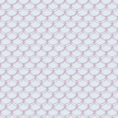 Little mermaid seamless pattern