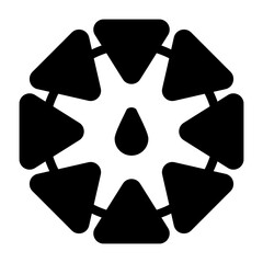 Color Wheel Vector Icon