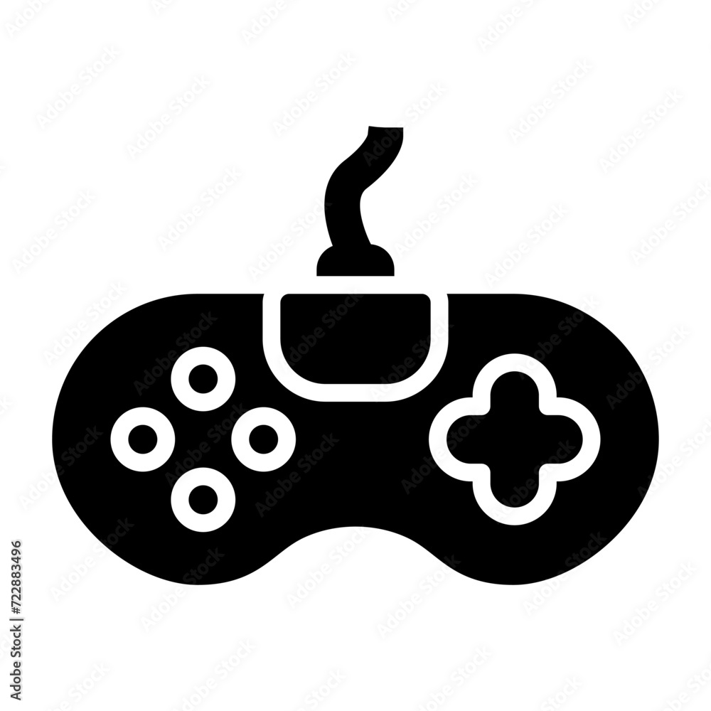 Sticker gamepad vector icon