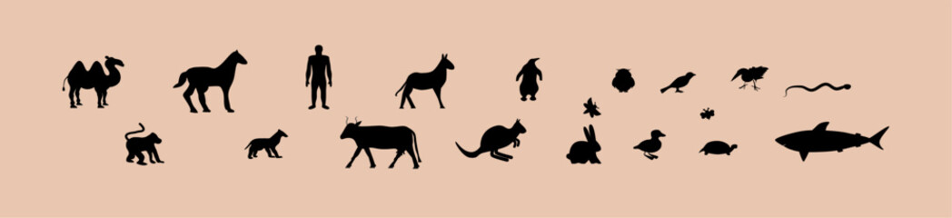Silhouettes of Animals