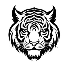 tiger head silhouette tattoo logo beautiful best for your t-shirt