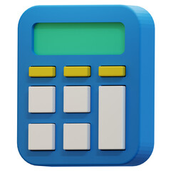 calculator 3d icon illustration