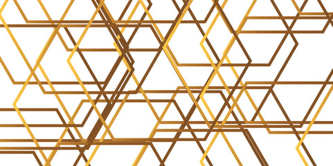 Abstract background made of golden squares design. Seamless metal texture wallpaper vector. Decoration geometric grid design.