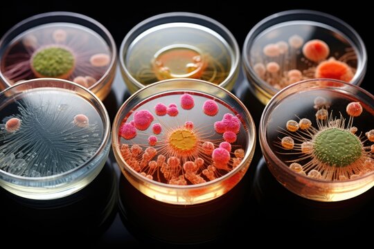 Microorganisms exposed to antibiotics and displaying resistance.
