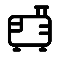 Electric Generator Line Icon