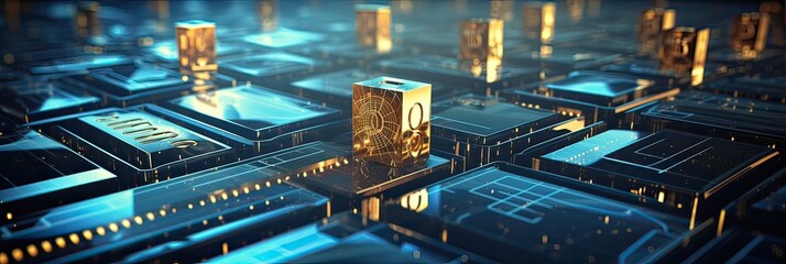 Digital evolution, decentralized ledger concept, secure data exchange, cryptocurrency infrastructure, blockchain connectivity, technological innovation. Generated by AI.