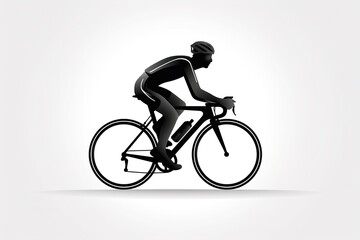 Obraz premium biker on bicycle icon