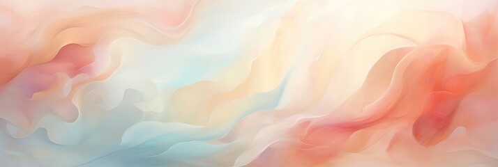 Obraz premium Soft color palette, delicate abstraction, ethereal beauty, diffuse shades, artistic serenity, captivating tranquility. Generated by AI.