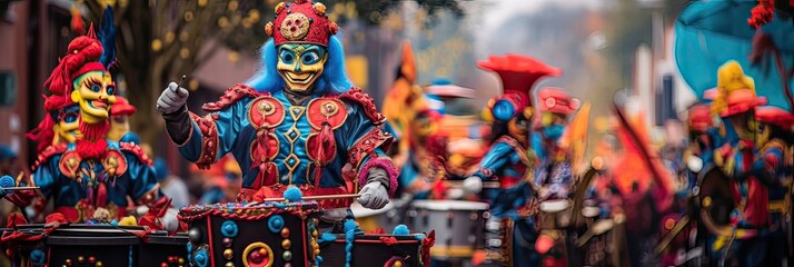 Naklejka premium Seasonal adornments, illuminated homes, winter charm, festive streets, holiday delight, Yuletide cheer. Generated by AI.