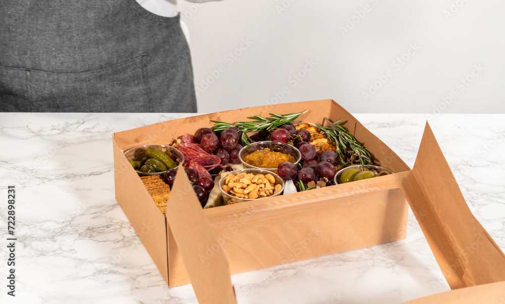 Wall mural Charcuterie Box-A Delicious Assortment in Gifting Box