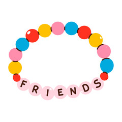 Friendship bracelet, Colorful friendship bracelet, handmade, isolated