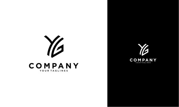 Y G initial logo concept monogram,logo template designed to make your logo process easy and approachable. All colors and text can be modified