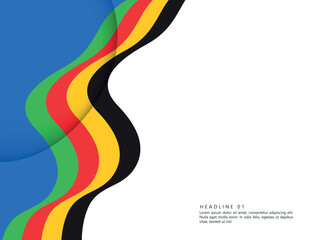 Olympic colored background. Abstract multicolored background. Vector graphics for design.