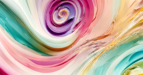 Abstract twirling pastell colors background
