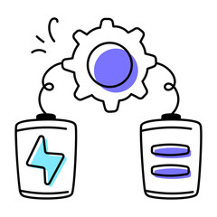 Creative Workflow Doodle Icon