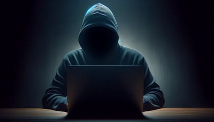 hacker with laptop
